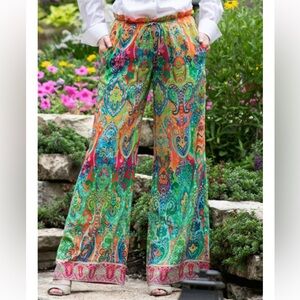 Lauren Ralph Lauren Multicolor Abstract Palazzo Pants